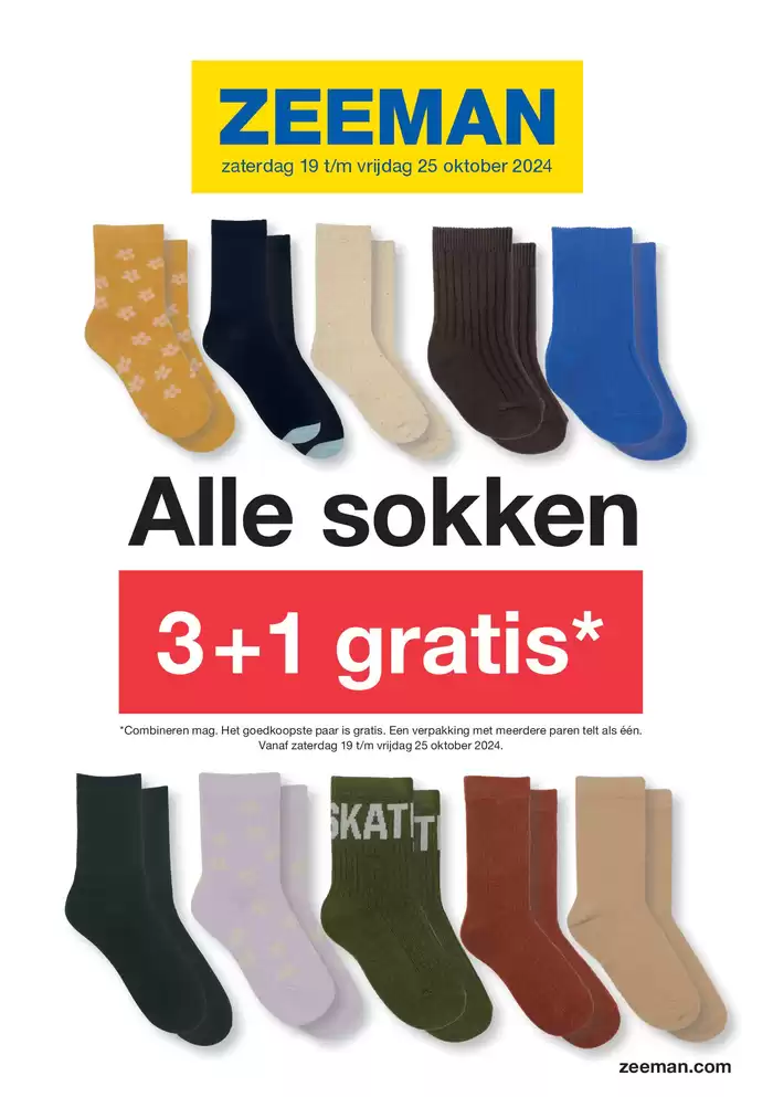 Catalogue Zeeman à Gent | Alle Sokken | 21/10/2024 - 25/10/2024