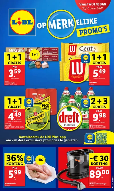 Promos de Supermarchés à Lo-Reninge | Opmerkelijke sur Lidl | 30/10/2024 - 5/11/2024