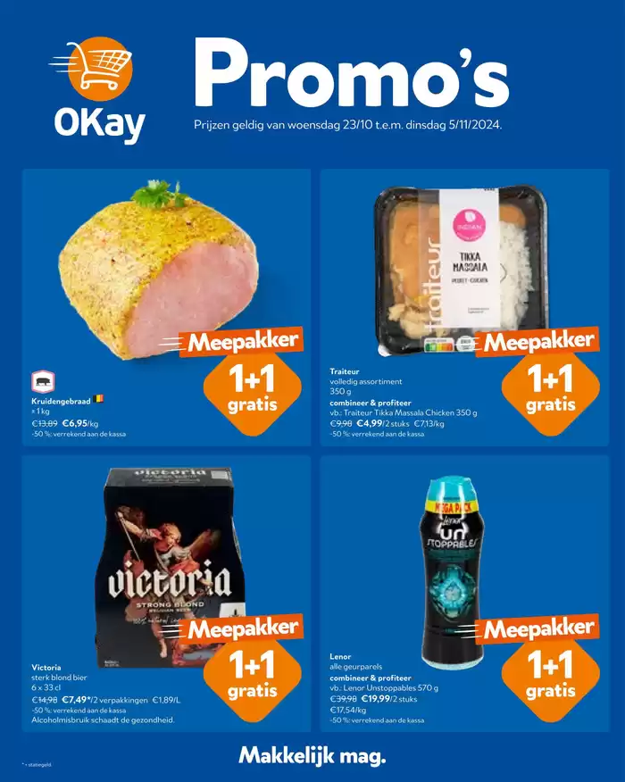 Catalogue OKay Supermarkt à Bourg-Léopold | Promo's | 23/10/2024 - 5/11/2024