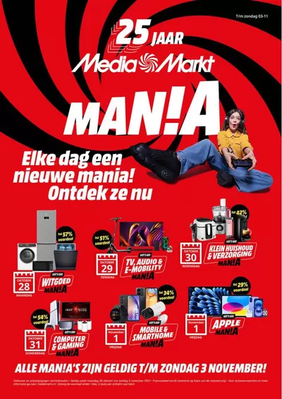 Promos de Électronique à Rotselaar | Man!a sur Media Markt | 29/10/2024 - 3/11/2024