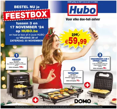 Promos de Bricolage et Jardin à Tremelo | Feestbox sur Hubo | 6/11/2024 - 17/11/2024