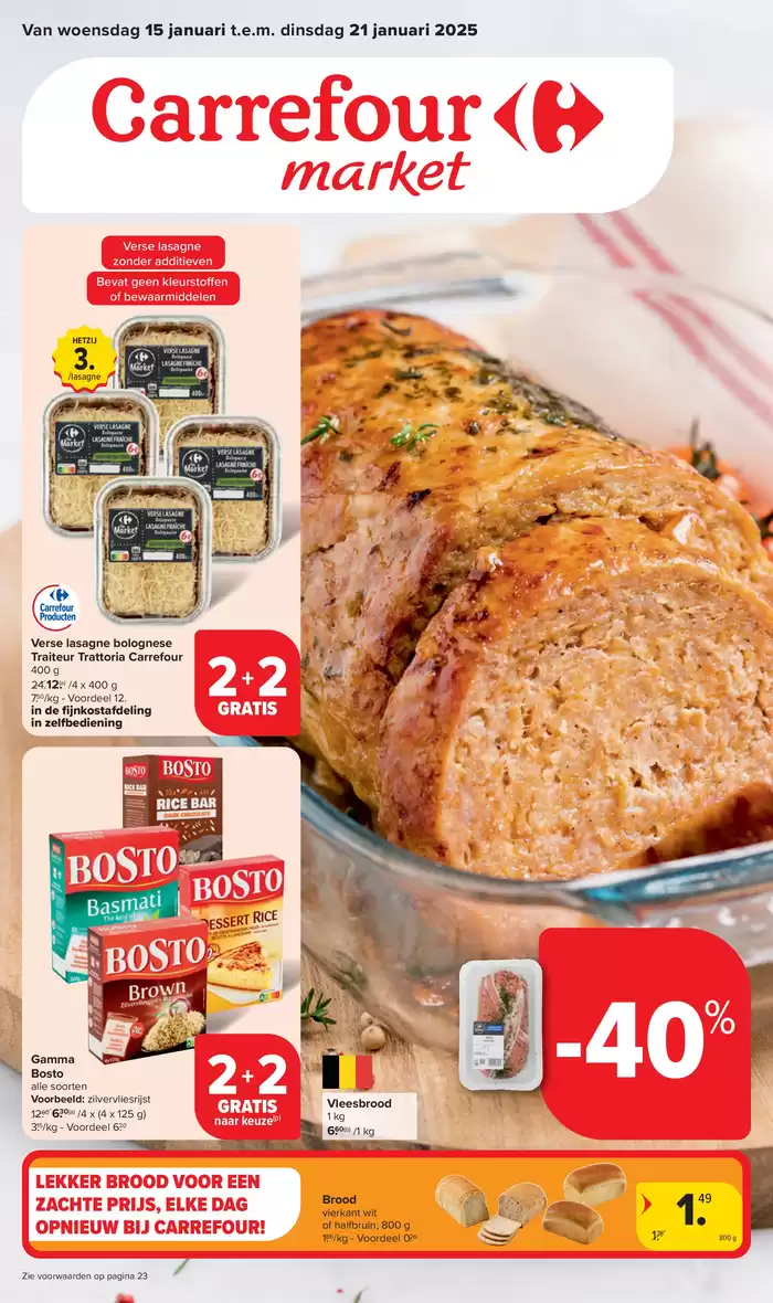 Catalogue Carrefour Market à Visé | Market Promoties Van De Week | 15/1/2025 - 21/1/2025