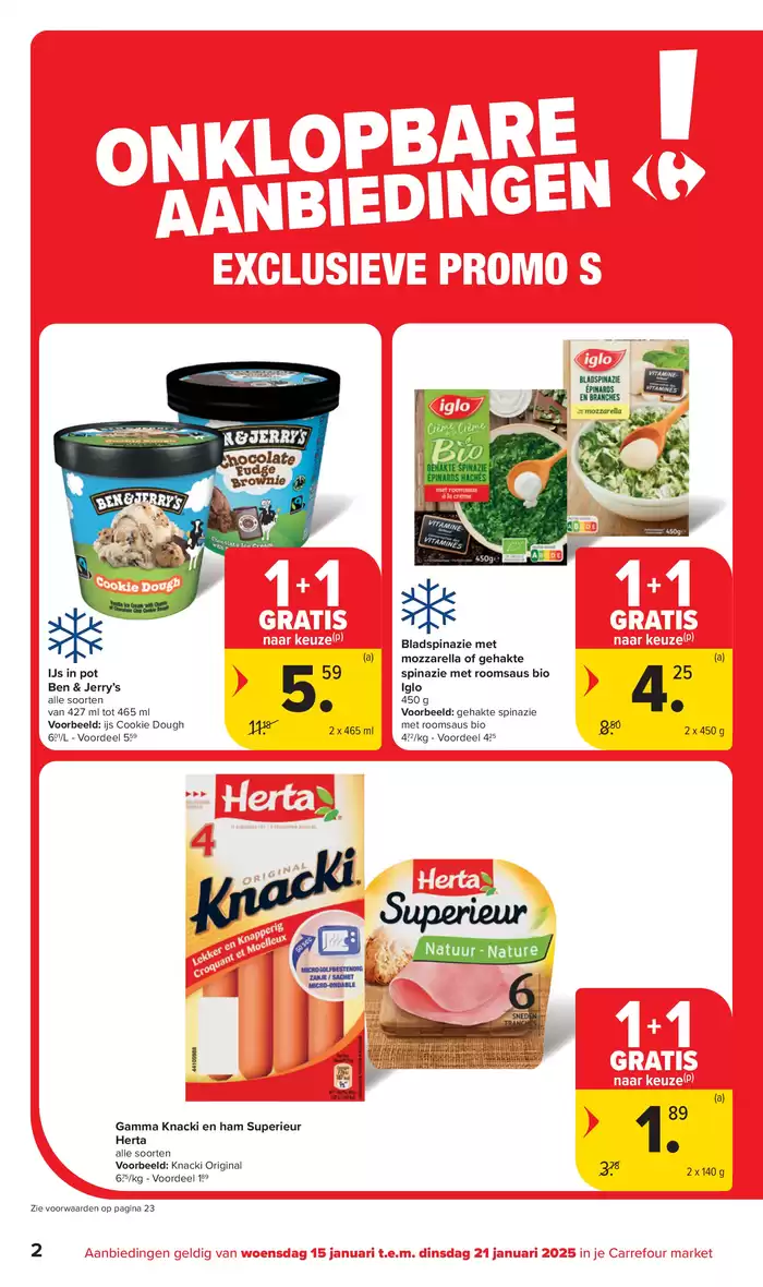 Catalogue Carrefour Market à Visé | Market Promoties Van De Week | 15/1/2025 - 21/1/2025