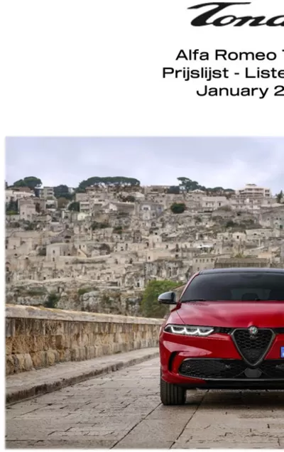 Catalogue Alfa Romeo | Tonale Pricelist | 30/1/2025 - 31/3/2025
