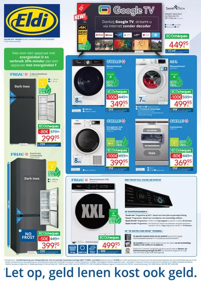 Promos de Électronique à Poperinge | Folder sur Eldi | 3/3/2025 - 31/3/2025