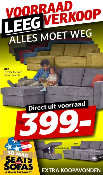 Promos de Meubles et Décoration à Anderlues | Voorraad Leeg Verkoop sur Seats and Sofas | 3/3/2025 - 31/3/2025
