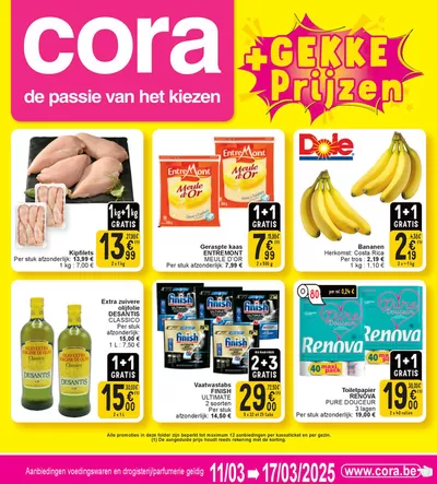 Catalogue Cora à Liège | Gekke + Prijzen | 11/3/2025 - 17/3/2025