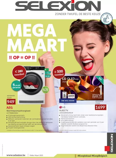 Promos de Électronique à Poperinge | Mega Maart sur Selexion | 7/3/2025 - 31/3/2025