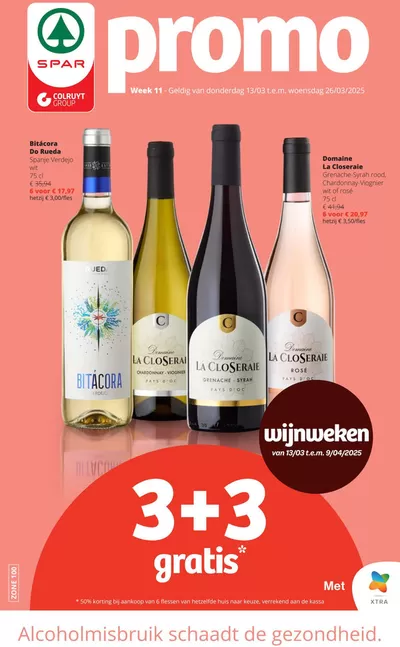 Catalogue SPAR à Ottignies-Louvain-la-Neuve | Wijnweken | 13/3/2025 - 26/3/2025