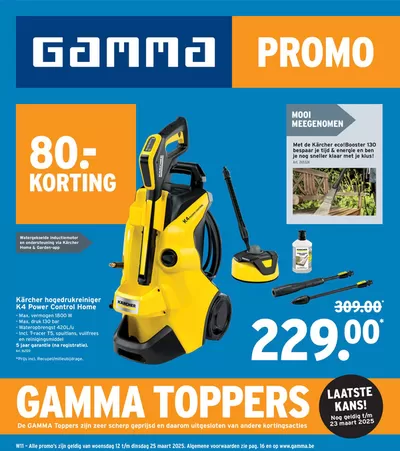 Promos de Bricolage et Jardin à Heist-op-den-Berg | Promo sur GAMMA | 12/3/2025 - 25/3/2025