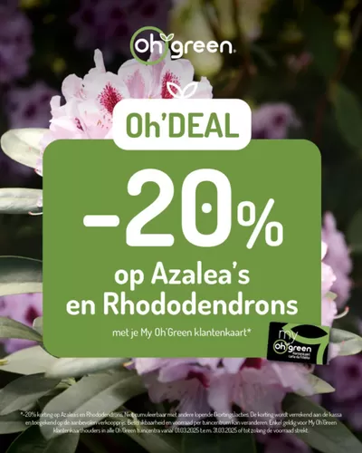 Promos de Meubles et Décoration à Heist-op-den-Berg | Oh Deal sur Oh'Green | 14/3/2025 - 31/3/2025