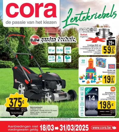 Catalogue Cora à Mons | Lentekriebels. | 18/3/2025 - 31/3/2025