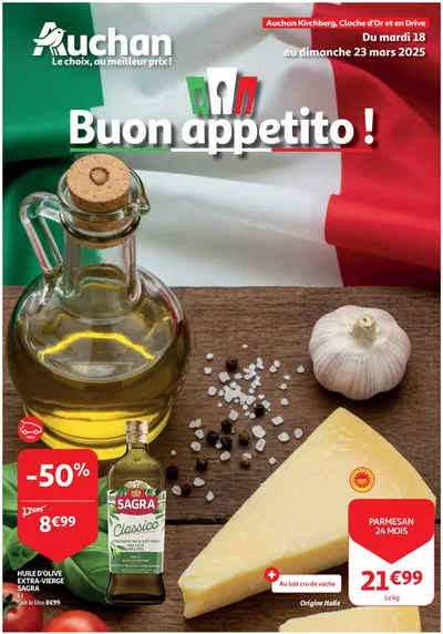 Promos de Supermarchés à Veurne | Buon Appetito! sur Auchan | 18/3/2025 - 23/3/2025