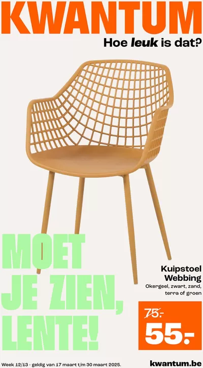Promos de Meubles et Décoration à Hasselt | Moet Je Zien, Lente! sur Kwantum | 17/3/2025 - 30/3/2025