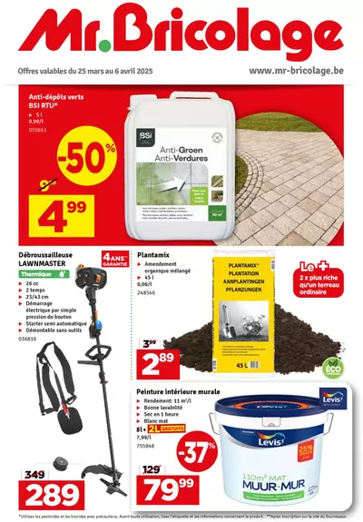 Promos de Bricolage et Jardin à Louvain | Folder 6 sur Mr. Bricolage | 25/3/2025 - 6/4/2025