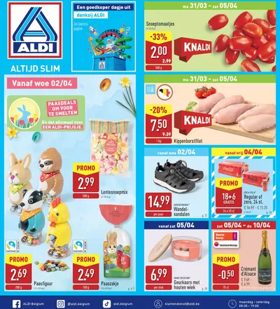 Catalogue Aldi à Charleroi | Altijd Slim! | 31/3/2025 - 10/5/2025