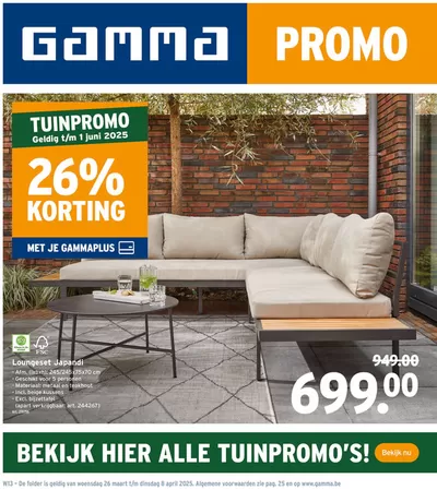 Catalogue GAMMA à Audenarde | Promo | 26/3/2025 - 8/4/2025