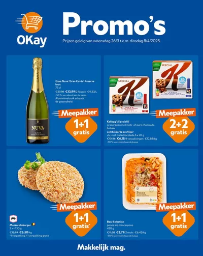 Promos de Supermarchés à Gent | Promo's sur OKay Supermarkt | 26/3/2025 - 8/4/2025