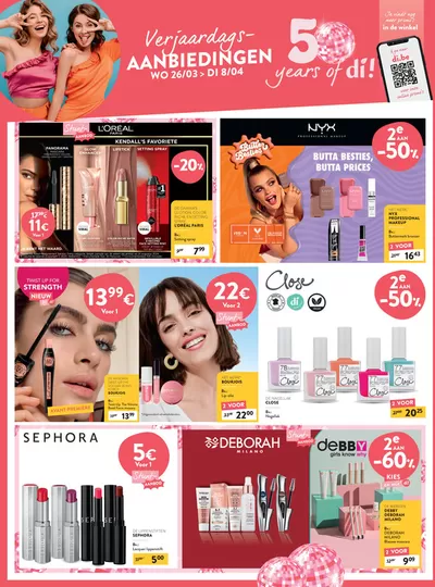 Promos de Parfumeries et Beauté à Mouscron | Verjaardags Aanbiedingen sur Di | 26/3/2025 - 8/4/2025