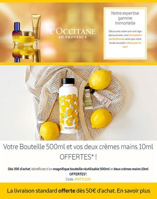 Promos de Parfumeries et Beauté à Liège | Notre Expertise Gamme Immortelle sur L'Occitane | 27/8/2023 - 28/9/2023