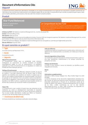Promos de Banques et Assurances à Liège | Star Fund Balanced sur ING | 9/9/2023 - 7/11/2023