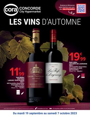 Catalogue Cora à Bruxelles | Les Vins d Automne | 11/9/2023 - 7/10/2023