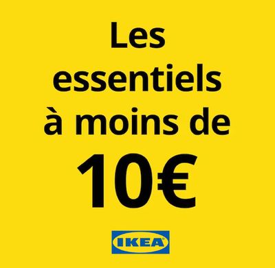 Promos de Meubles et Décoration | Les essentiels à moins de 10€ sur IKEA | 21/9/2023 - 30/9/2023