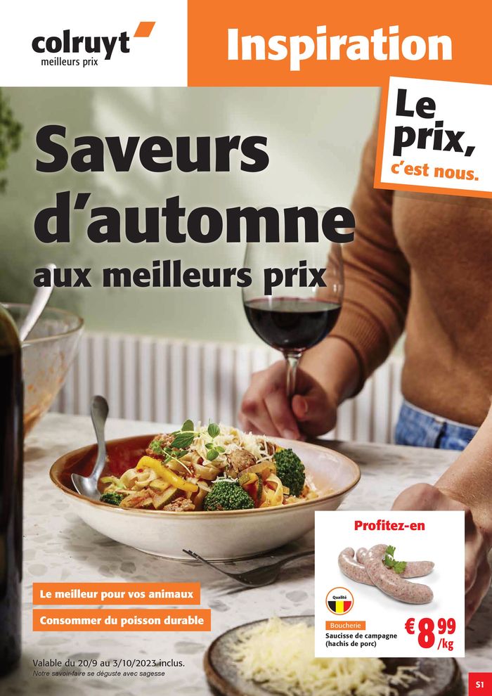Catalogue Colruyt à Bruxelles | Saveaurn d'automne aux Meilleurs Prix | 21/9/2023 - 3/10/2023