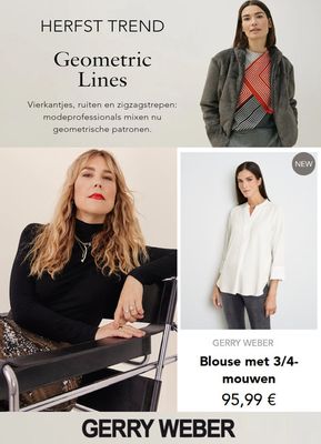 Promos de Vêtements, Chaussures et Accessoires à Bruges | Herfst Trend | Geometric Lines sur Gerry Weber | 24/9/2023 - 3/10/2023