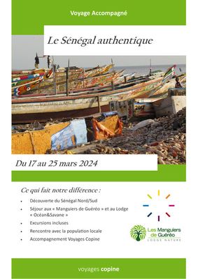 Promos de Voyages à Wavre | Le Sénégal authentique  sur Voyages Copine | 17/3/2024 - 25/3/2024