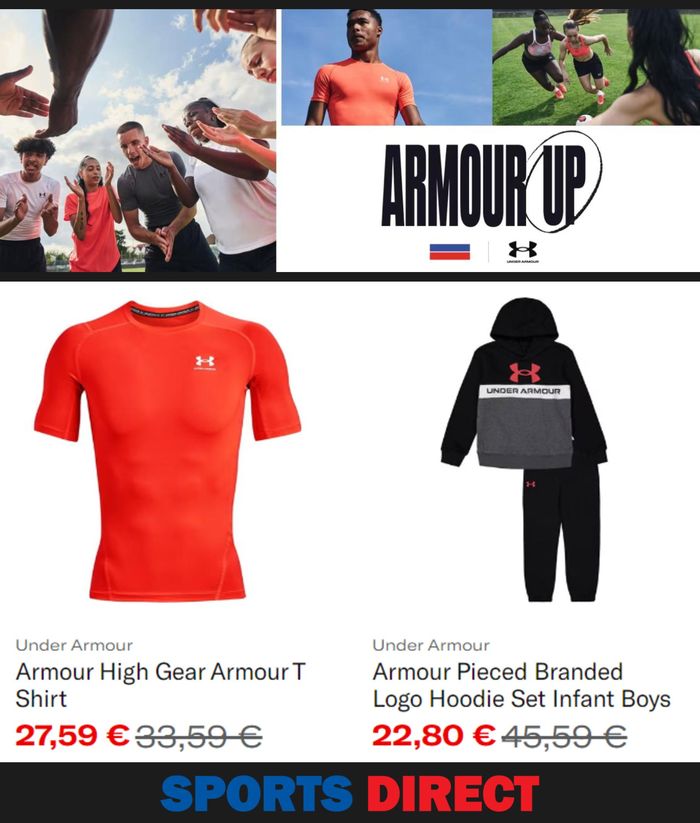 Catalogue Sports Direct à Charleroi | Armour Up | 25/9/2023 - 4/10/2023