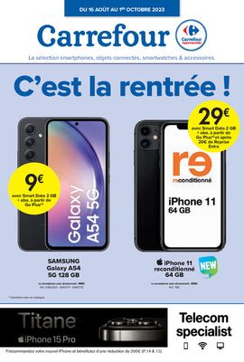 Catalogue Carrefour Market à La Louvière | Notre sélection télécom - FR | 16/8/2023 - 1/10/2023
