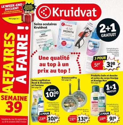 Catalogue Kruidvat | FR Dépliant 39 | 25/9/2023 - 8/10/2023