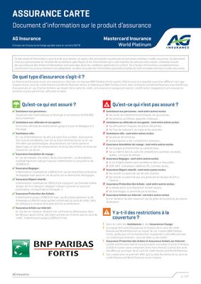 Promos de Banques et Assurances à Charleroi | Assurance Carte sur BNP Paribas Fortis | 26/9/2023 - 21/11/2023