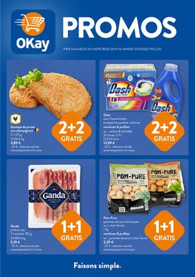 Catalogue OKay Supermarkt à Bruxelles | Folder FR | 20/9/2023 - 3/10/2023
