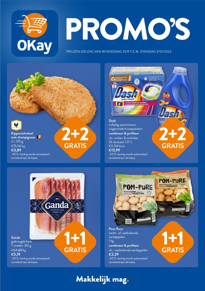 Catalogue OKay Supermarkt à Bruxelles | Folder NL | 20/9/2023 - 3/10/2023