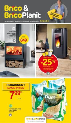 Promos de Bricolage et Jardin à Roulers | -25% Op Alle Pellet-Kachels sur Brico | 27/9/2023 - 16/10/2023