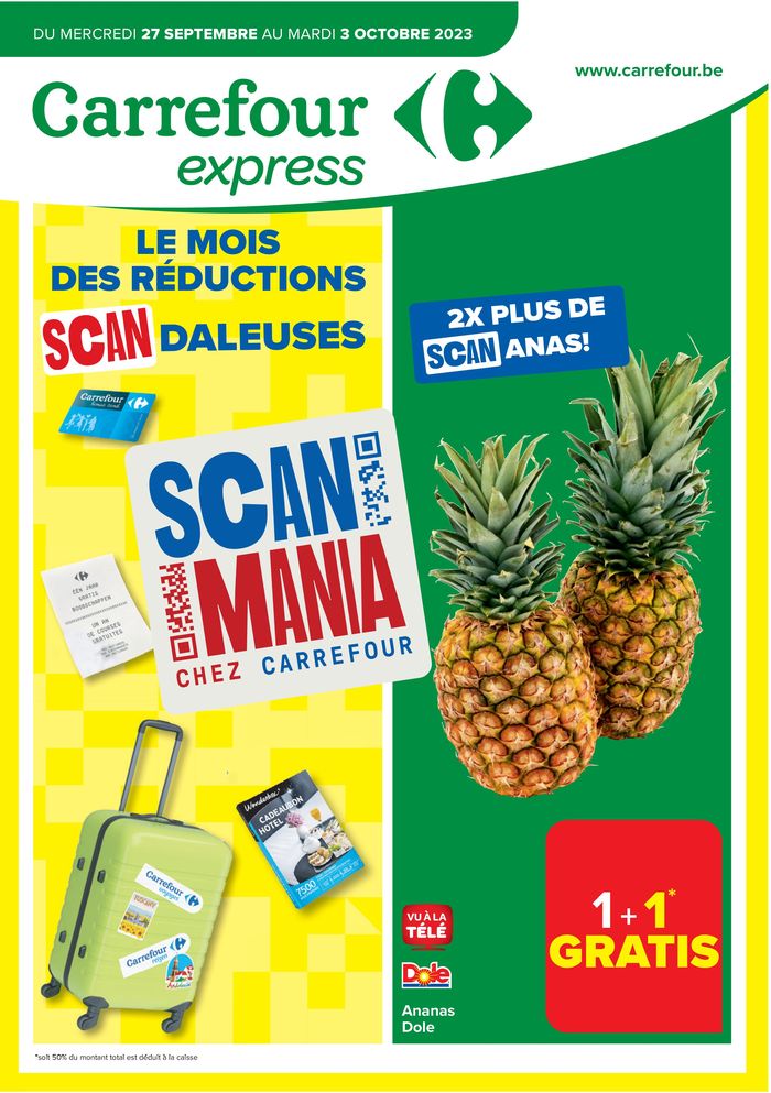 Catalogue Carrefour Express à Gent | LE MOIS DES RÉDUCTIONS SCANDALEUSES | 3/10/2023 - 3/10/2023
