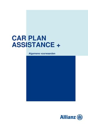 Catalogue Allianz | CAR PLAN ASSISTANCE + | 11/10/2023 - 31/12/2023