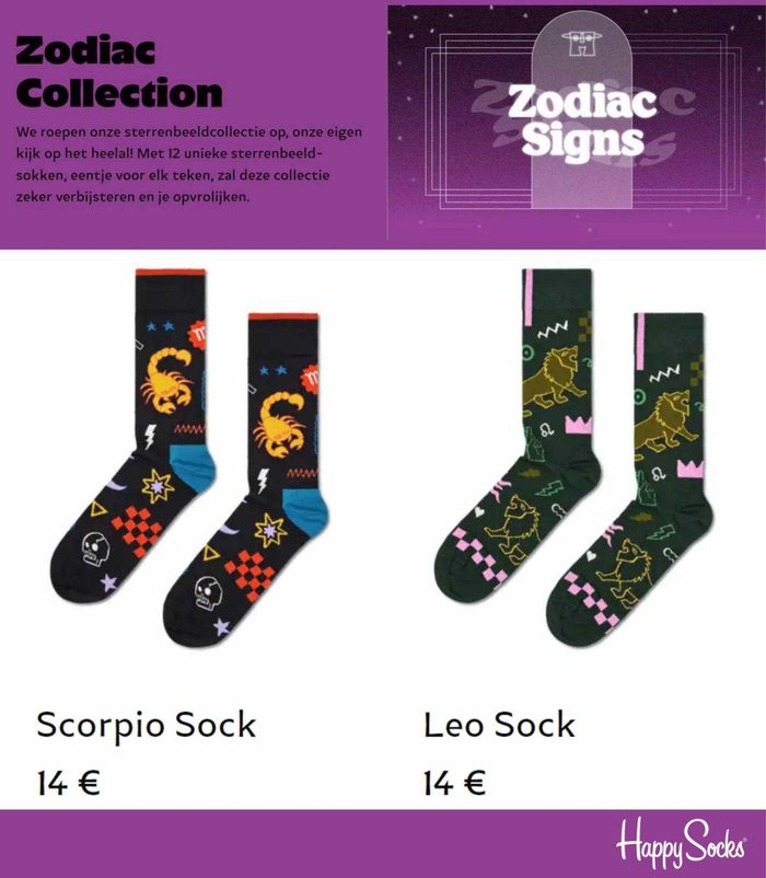 Catalogue Happy Socks | Zodiac Collection | 3/11/2023 - 11/12/2023