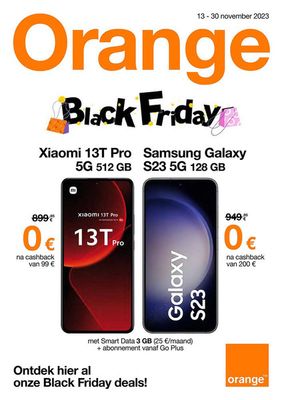 Promos de Black Friday | Black Fridaykortingen sur Orange | 14/11/2023 - 30/11/2023