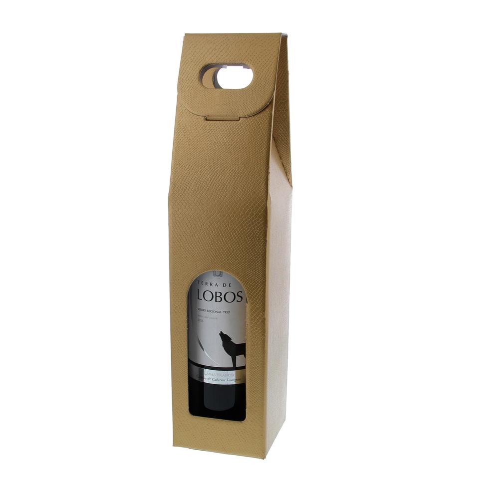 Boîte À Bouteille De Vin Or Skin 9x9x38,5cm offre à 1,39€ sur AVA