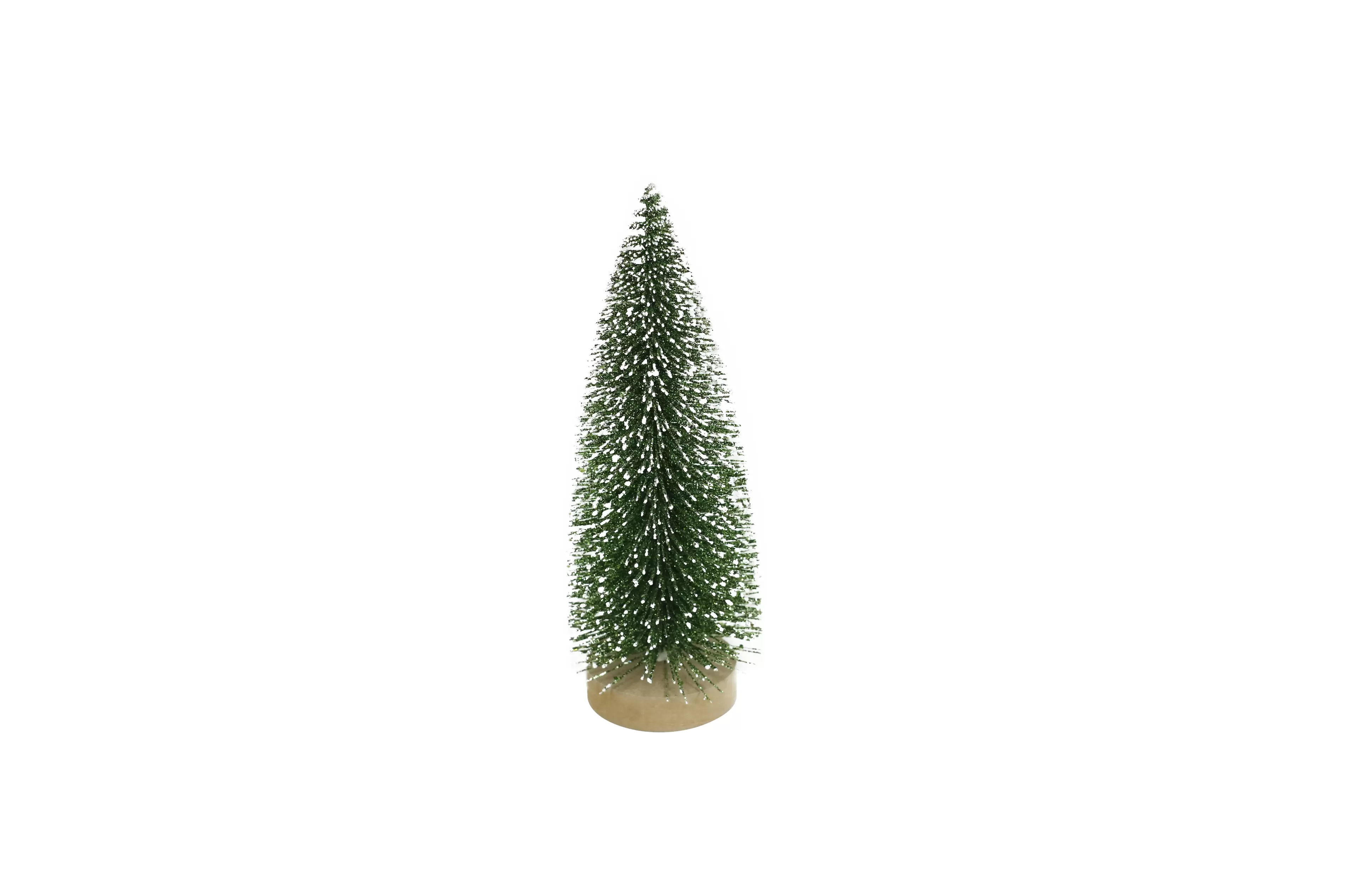 Sapin De Noël Vert Pailleté H 23cm Ø 9cm Sur Disque D'Arbre offre à 3,49€ sur AVA