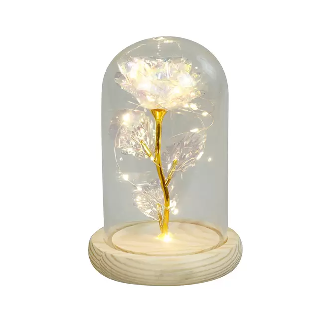 Pot Cloche Avec Fleurs Irisé H 16cm Ø 10cm offre à 9,99€ sur AVA