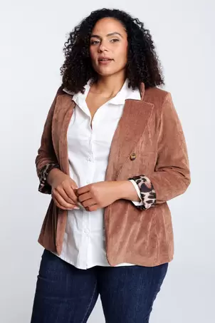 Blazer en velours doublé imprimé peau de bête offre à 79,99€ sur Cassis