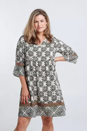 Robe tunique bicolore en viscose offre à 59,99€ sur Cassis