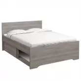 Lit double avec portes coulissantes offre à 159,95€ sur Dema