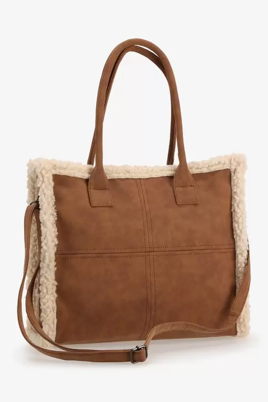 Bruine shopper met witte teddy offre à 34,99€ sur Bel&Bo