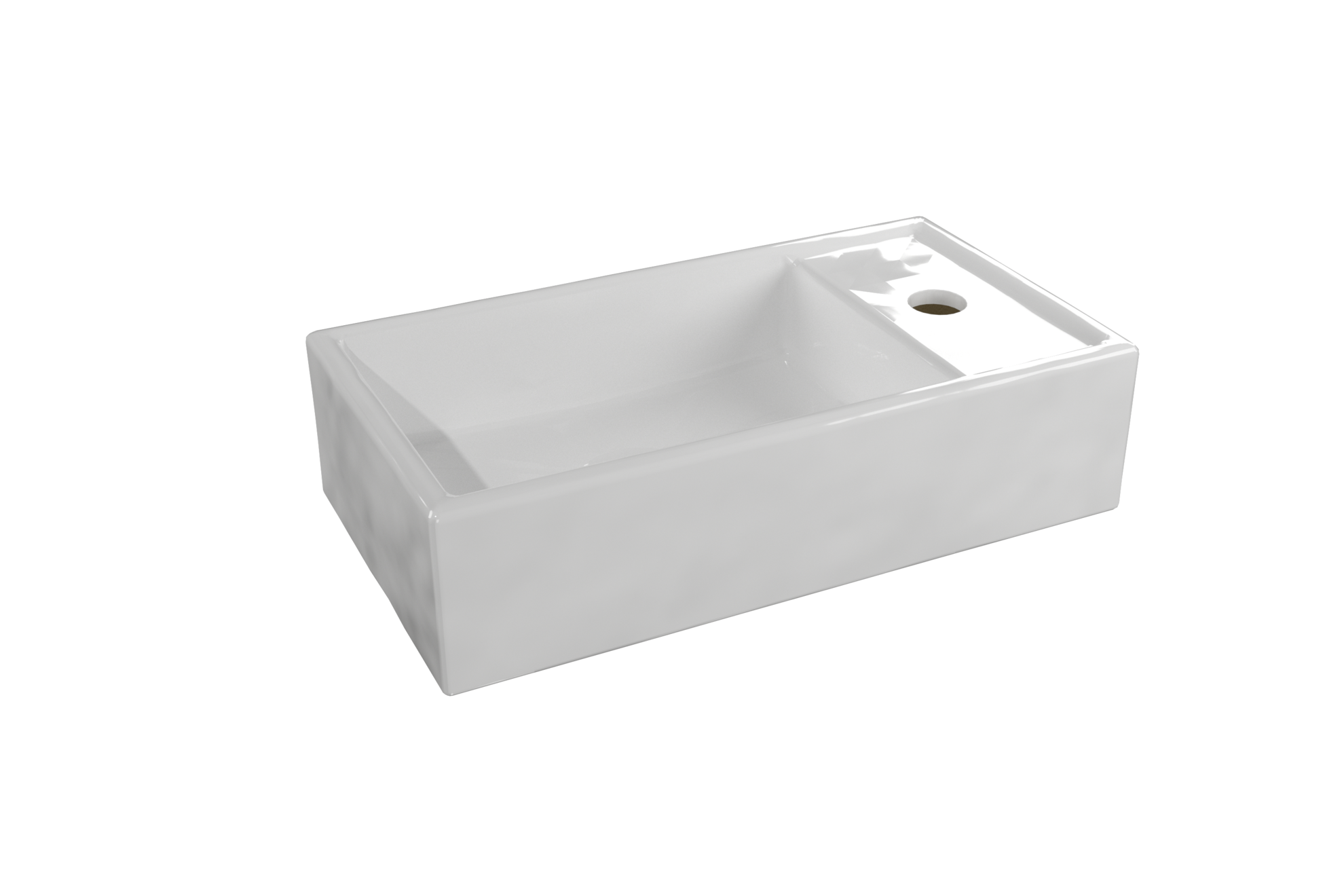 Linie Baro vasque simple porcelaine blanc brillant 41 x 22 cm offre à 35€ sur X2O
