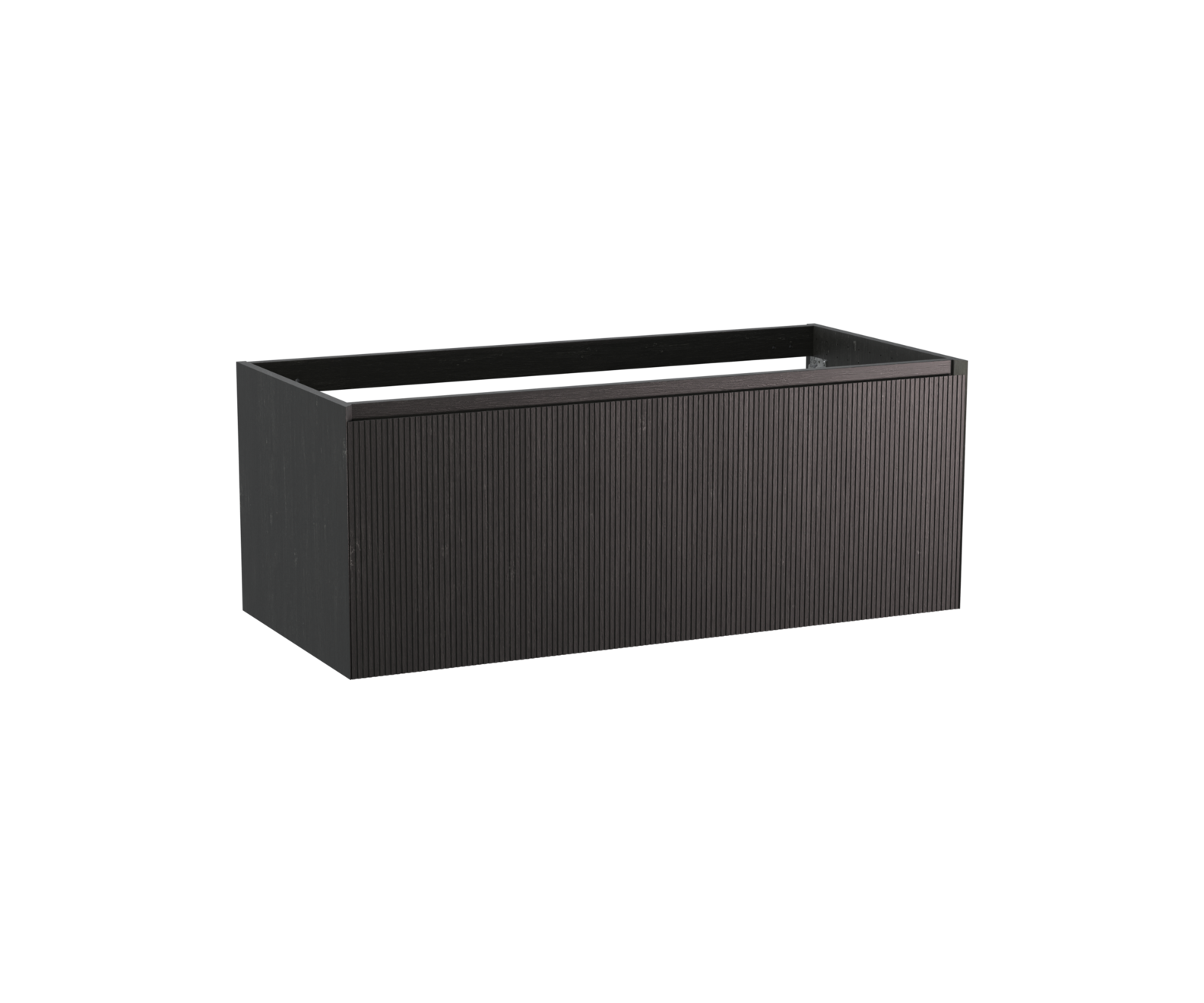 Balmani Fila meuble sous-lavabo suspendu 120 x 55 cm placage chêne noir 2 tiroirs offre à 1400€ sur X2O